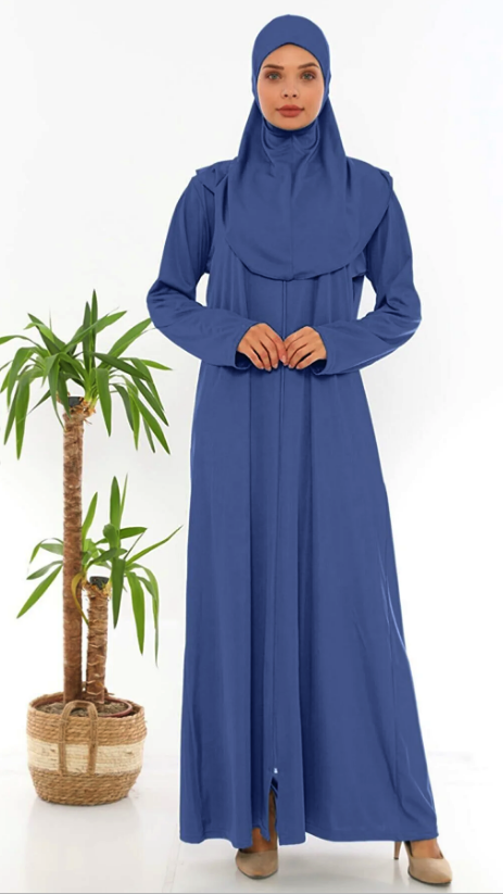 miss ledonna Zippered Non-Slip One Piece Prayer Dress 4254
