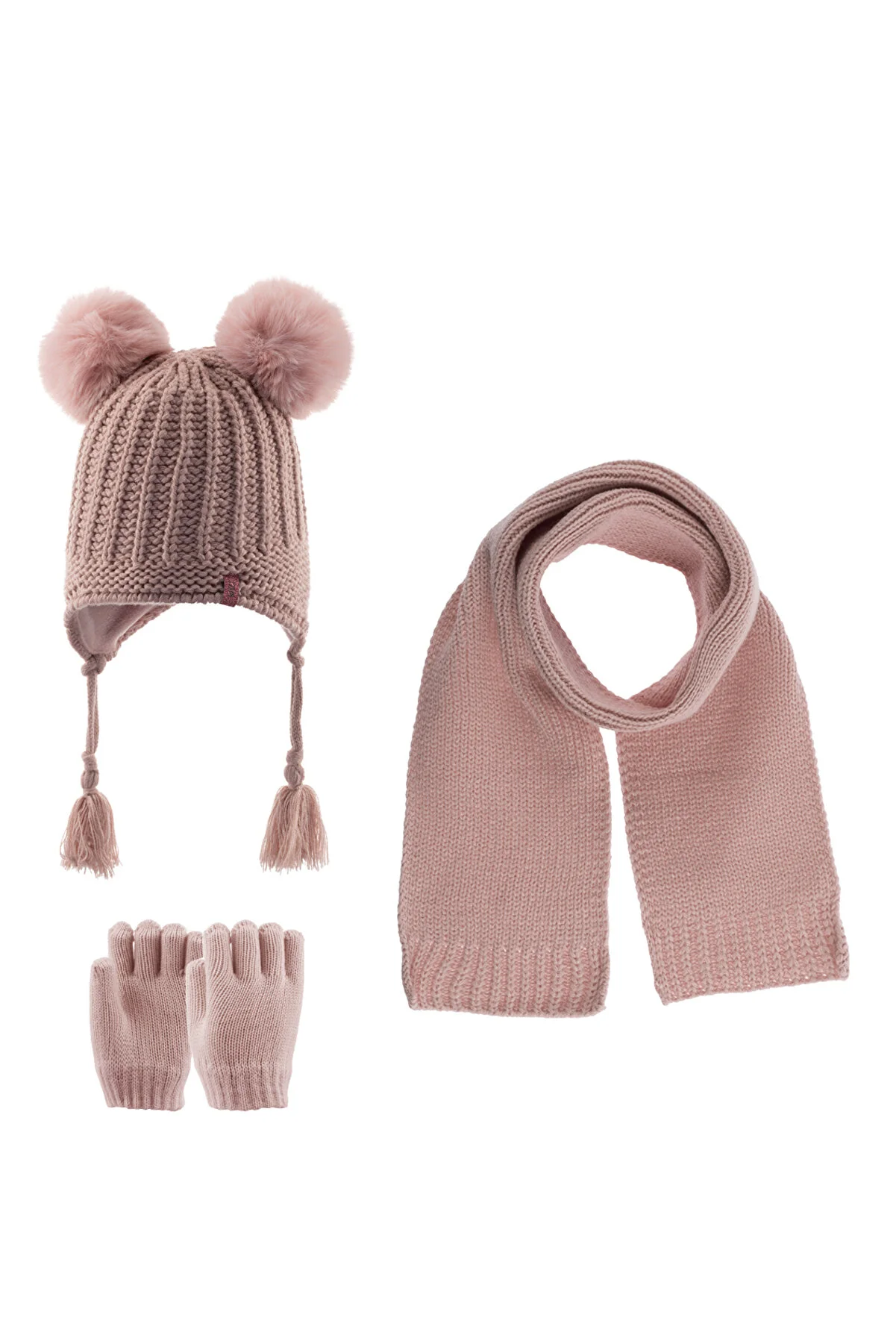 Kitti 1-4 Years Old girls & Kids Scarf Hat Glove 3-Piece Set AWT2316006-R142-60