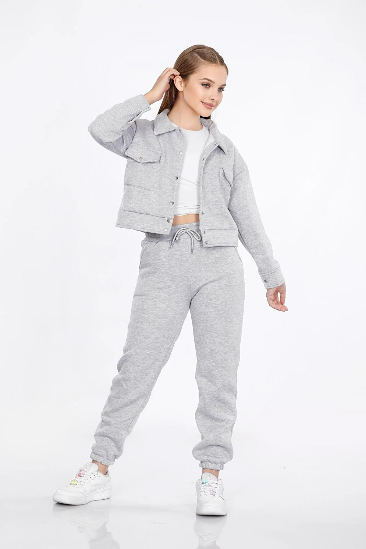 Kids' Outfit Set 3541 - Unisex Long Sleeve Sweat Suit in 60% Cotton, 40% Polyester