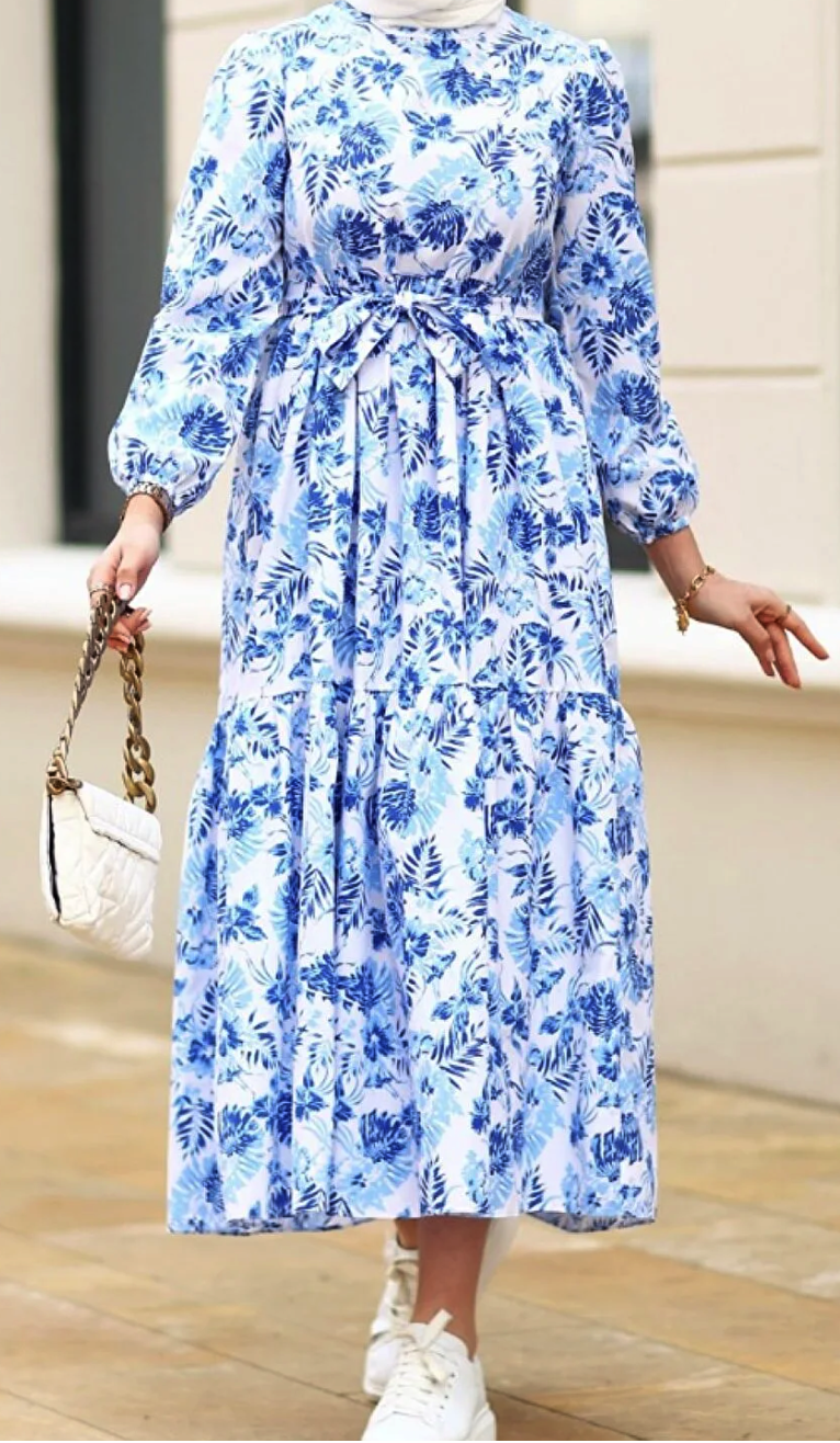 Gizce Enda Blue Dress
