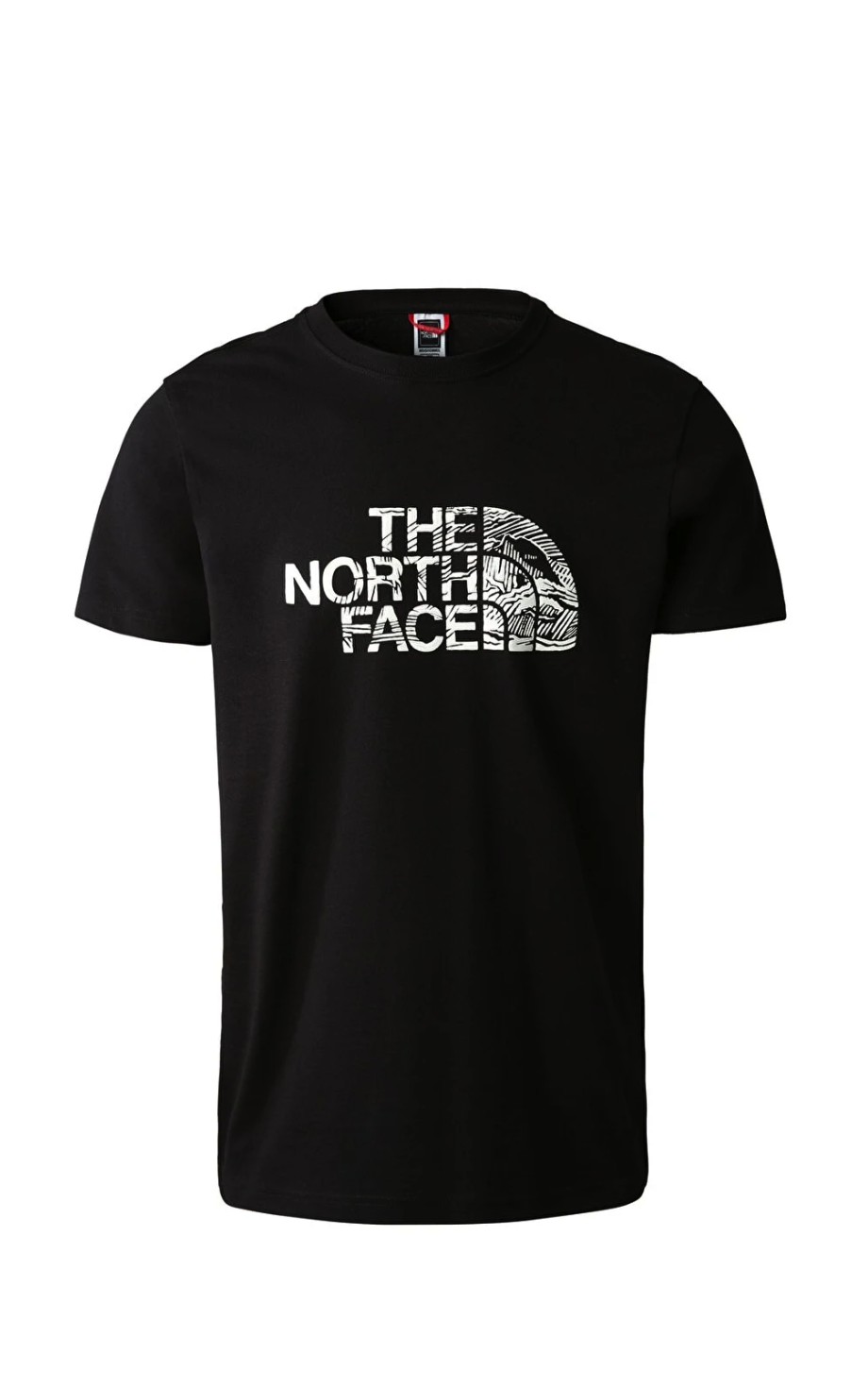 The North Face MS/s Woodcut Dome Tee-eu Mens Black T-shirt Nf0a827hjk31 NF0A827HJK31