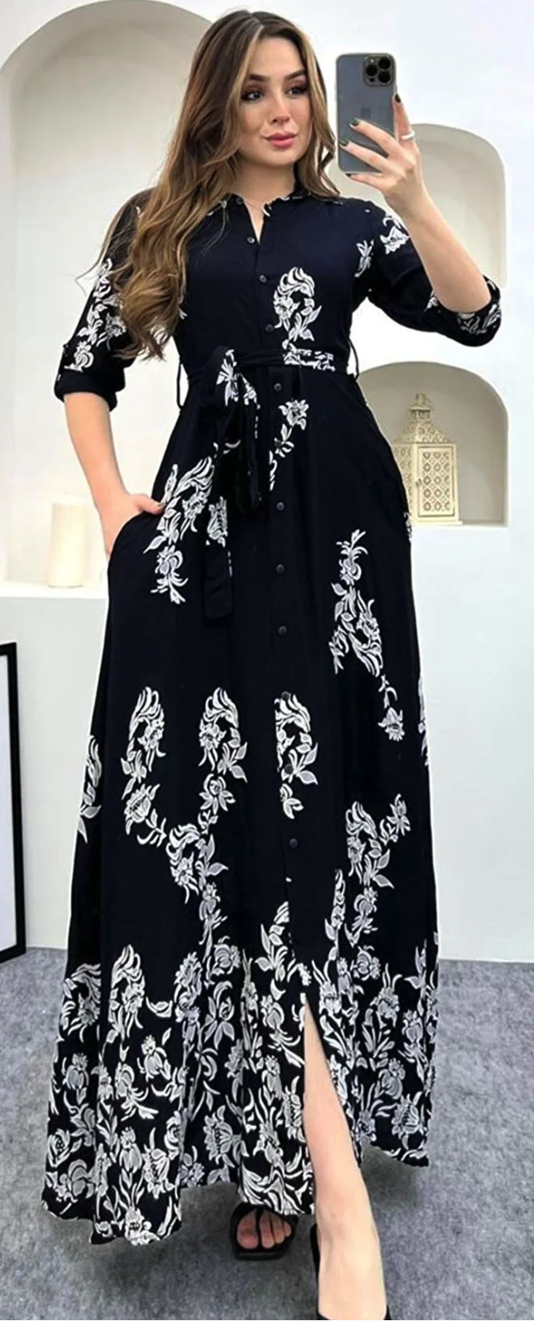 Miasista Drop Pattern Shirt Dress drop-pattern-shirt-dress
