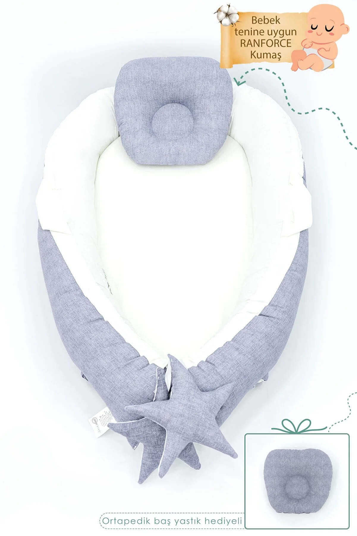 Mordesign Babynest Orthopedic Baby Bed - Comfort and Safety for Your Little One"