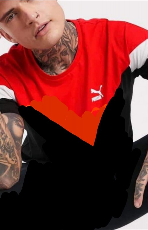 PUMA t-shirt men red black