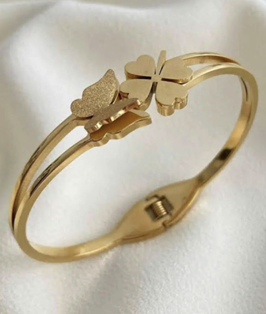 Spring Jewelry and accessories Women's Steel Butterfly Clover Clamp