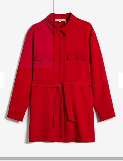 Koton Shirt Dress Belted Pocket Detailed Long Sleeve