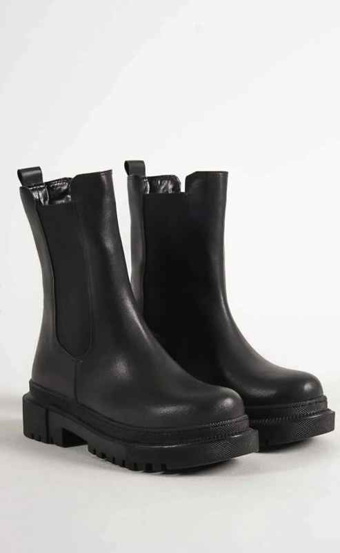 Ymn shoes Black Elastic Boots ymnya182