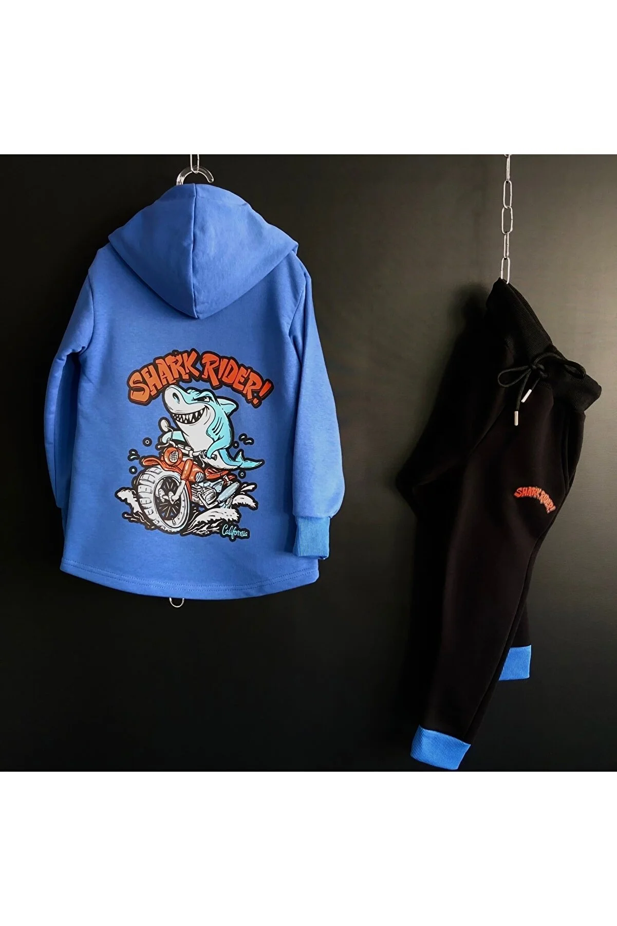 TNM107 Kids' Hooded Tracksuit - 100% Local Production, Back Print, 3-Thread Fabric 3pcs