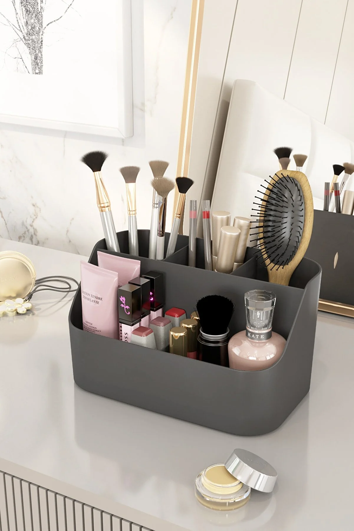 DOVİ HOME Pamela Makeup and Cosmetic Organizer - Brush Holder