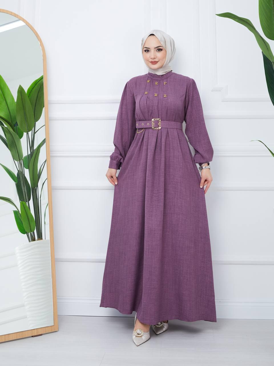 Chic Long Sleeve Long Dress: Elevate Your Style with belt