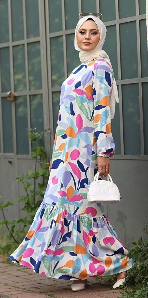 MIZMIZ Woven Viscose Cotton Soft Fabric Dress
