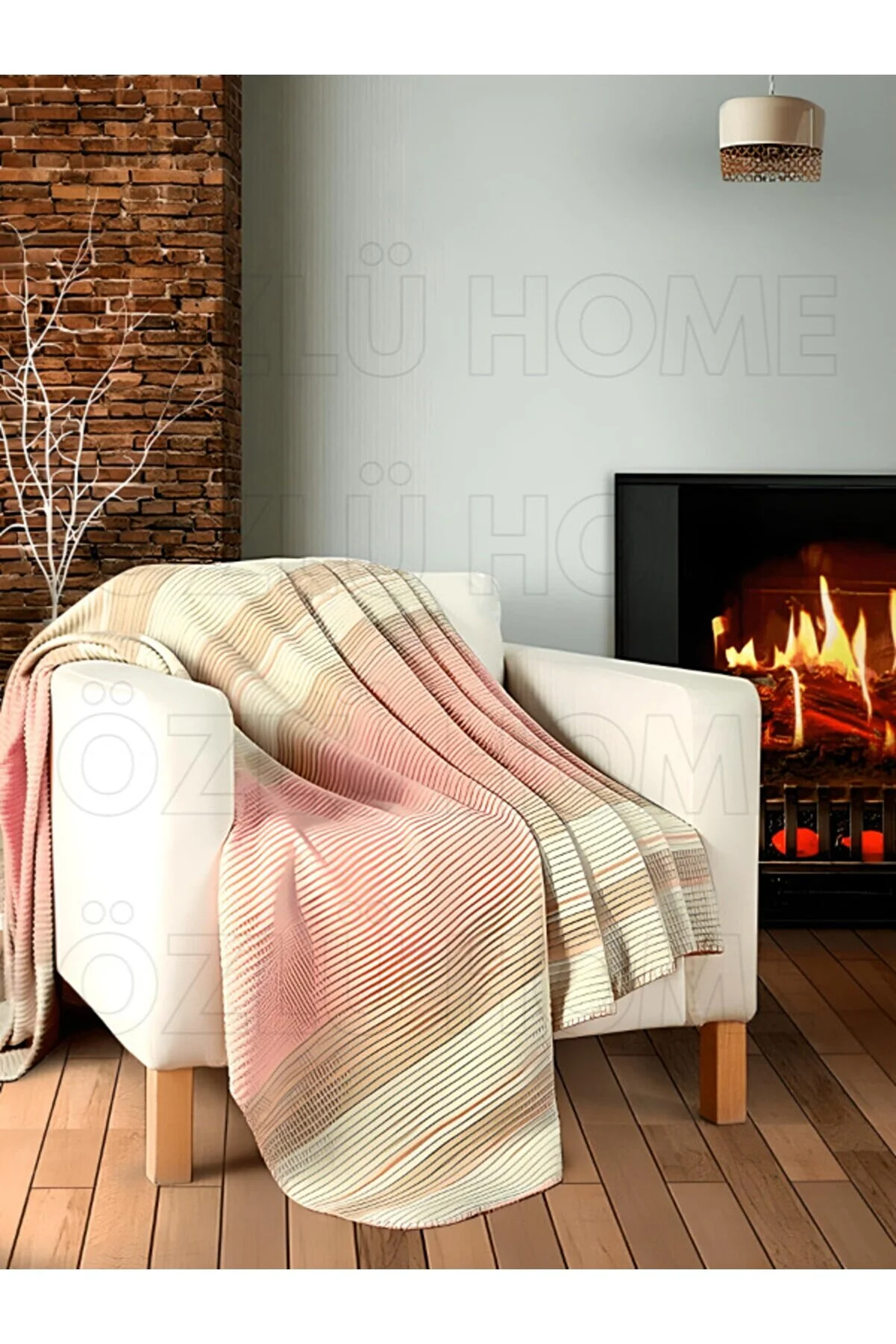 Özlü Home Four Seasons Cotton Blanket - Single Bed Cover  size 150*200