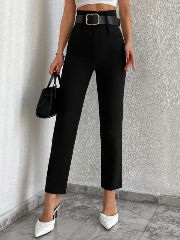 Style cloth pants with belt 2