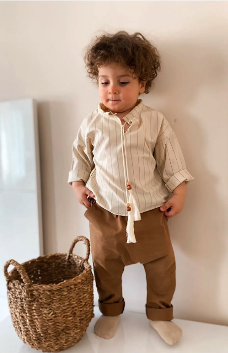 favorimkids Baby Harem Cream Bottom Top Set TYC00428346314